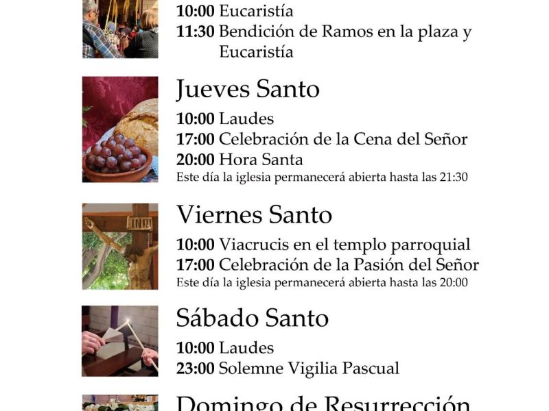 Programación de Semana Santa&nbsp;2026